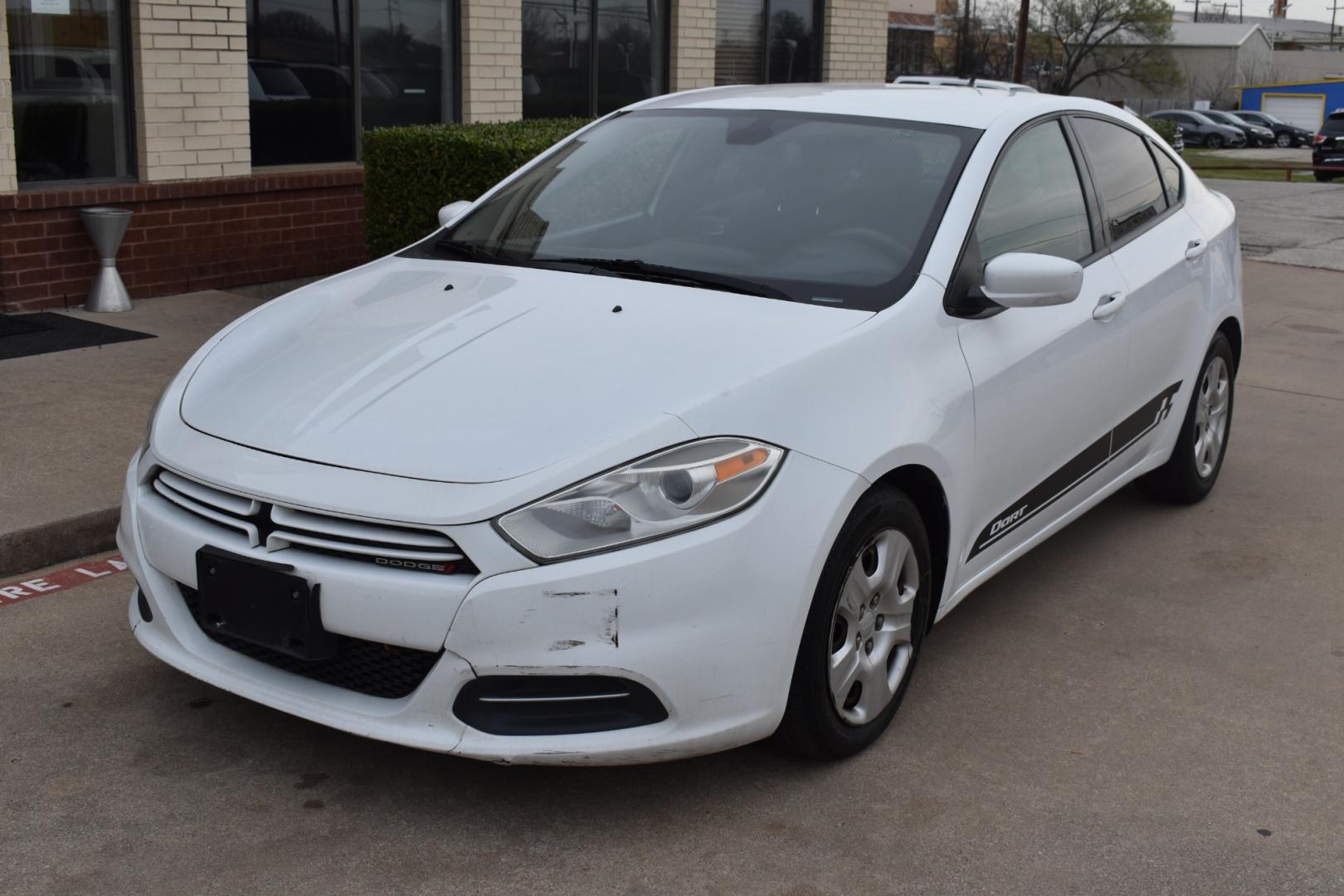 2016 White /Black Dodge Dart SE (1C3CDFAA0GD) with an 2.0L L4 DOHC 16V TURBO engine, 6 SPEED AUTOMATIC transmission, located at 5925 E. BELKNAP ST., HALTOM CITY, TX, 76117, (817) 834-4222, 32.803799, -97.259003 - The decision to buy a 2016 Dodge Dart SE should be based on your specific needs and preferences, but here are some reasons why you might consider this vehicle: Affordability: The 2016 Dodge Dart SE is often available at a competitive price point, making it an attractive option for budget-conscious - Photo#1