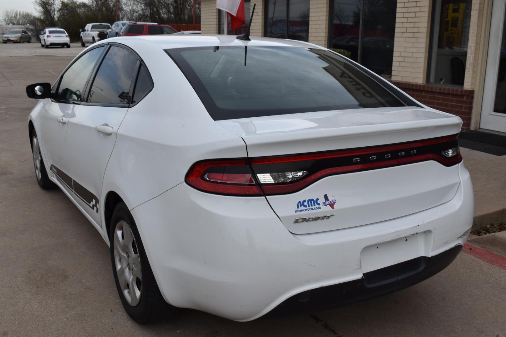 2016 White /Black Dodge Dart SE (1C3CDFAA0GD) with an 2.0L L4 DOHC 16V TURBO engine, 6 SPEED AUTOMATIC transmission, located at 5925 E. BELKNAP ST., HALTOM CITY, TX, 76117, (817) 834-4222, 32.803799, -97.259003 - The decision to buy a 2016 Dodge Dart SE should be based on your specific needs and preferences, but here are some reasons why you might consider this vehicle: Affordability: The 2016 Dodge Dart SE is often available at a competitive price point, making it an attractive option for budget-conscious - Photo#5