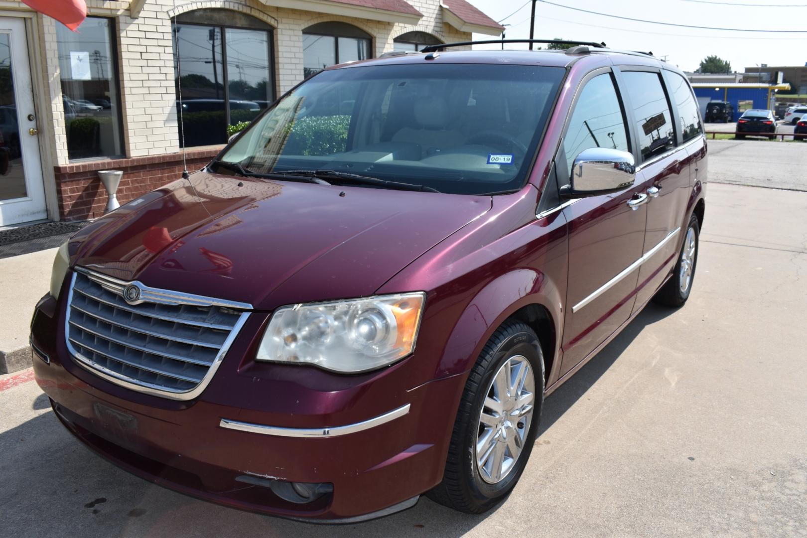 2008 Red /Beige Chrysler Town & Country Limited (2A8HR64X38R) with an 4.0L V6 SOHC 24V engine, 6-Speed Automatic Overdrive transmission, located at 5925 E. BELKNAP ST., HALTOM CITY, TX, 76117, (817) 834-4222, 32.803799, -97.259003 - Photo#1