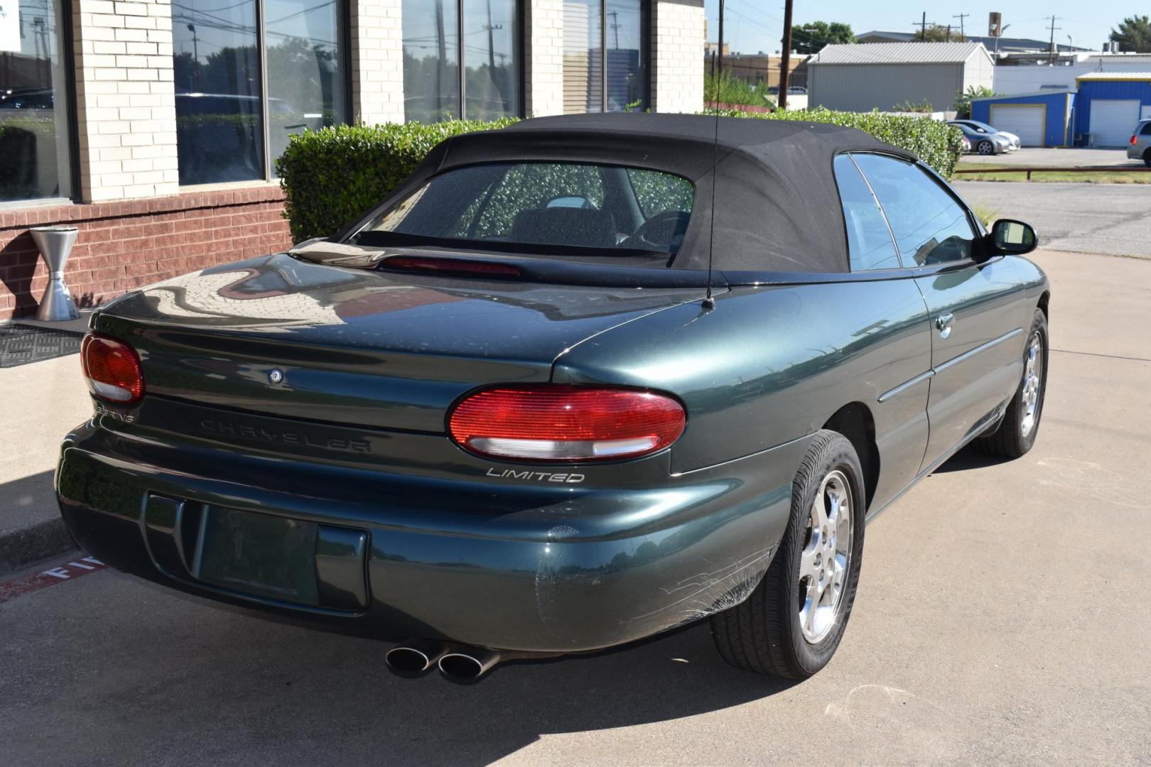 2000 Green /Tan Chrysler Sebring JXi (3C3EL55H7YT) with an 2.5L V6 SOHC 24V engine, 4-Speed Automatic Overdrive transmission, located at 5925 E. BELKNAP ST., HALTOM CITY, TX, 76117, (817) 834-4222, 32.803799, -97.259003 - Buying a 2000 Chrysler Sebring Limited can have several benefits, especially if you're looking for an affordable and stylish used car. Here are some key advantages: Affordability: The 2000 Sebring is typically available at a low price point, making it accessible for budget-conscious buyers. St - Photo#3