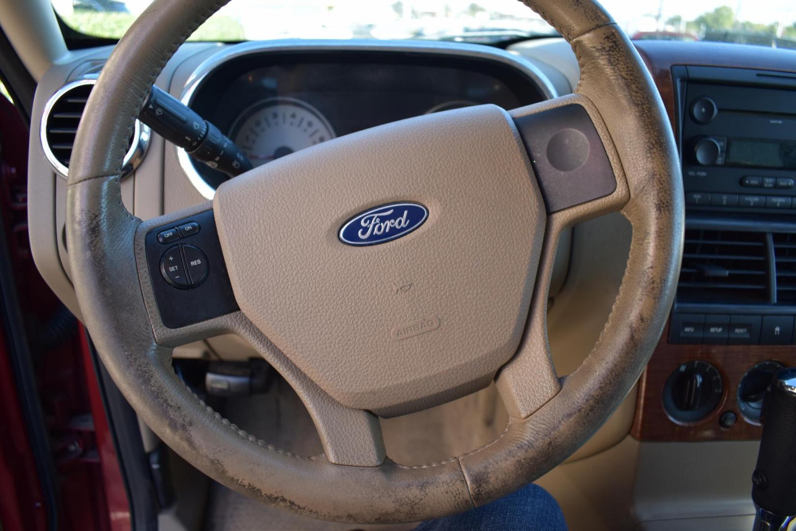 2007 Red /Tan Ford Explorer Eddie Bauer 4.0L 2WD (1FMEU64E37U) with an 4.0L V6 SOHC 16V engine, 5-Speed Automatic Overdrive transmission, located at 5925 E. BELKNAP ST., HALTOM CITY, TX, 76117, (817) 834-4222, 32.803799, -97.259003 - Buying a 2007 Ford Explorer Eddie Bauer 4.0L 2WD can be appealing for several reasons, depending on what you're looking for in a vehicle. Here's a breakdown of why this model might be a good choice for you: 1. Affordable Price for a Full-Size SUV The 2007 Ford Explorer, especially the Eddie Baue - Photo#13