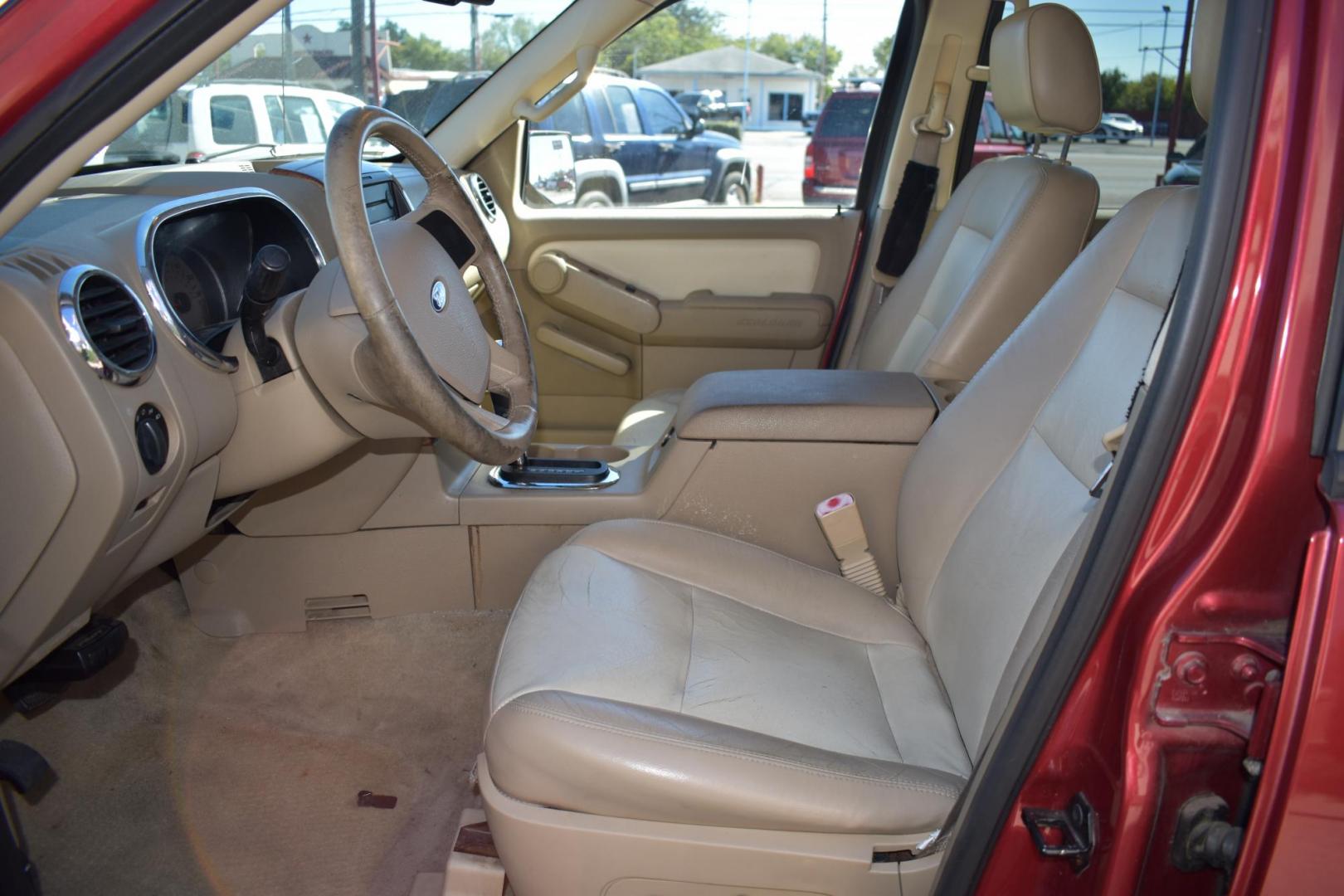 2007 Red /Tan Ford Explorer Eddie Bauer 4.0L 2WD (1FMEU64E37U) with an 4.0L V6 SOHC 16V engine, 5-Speed Automatic Overdrive transmission, located at 5925 E. BELKNAP ST., HALTOM CITY, TX, 76117, (817) 834-4222, 32.803799, -97.259003 - Buying a 2007 Ford Explorer Eddie Bauer 4.0L 2WD can be appealing for several reasons, depending on what you're looking for in a vehicle. Here's a breakdown of why this model might be a good choice for you: 1. Affordable Price for a Full-Size SUV The 2007 Ford Explorer, especially the Eddie Baue - Photo#9