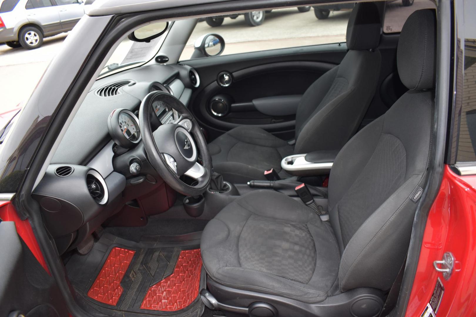 2010 Red /Black Mini Cooper Base (WMWMF3C58AT) with an 1.6L L4 DOHC 16V engine, 6 Speed AUTOMATIC transmission, located at 5925 E. BELKNAP ST., HALTOM CITY, TX, 76117, (817) 834-4222, 32.803799, -97.259003 - Photo#5