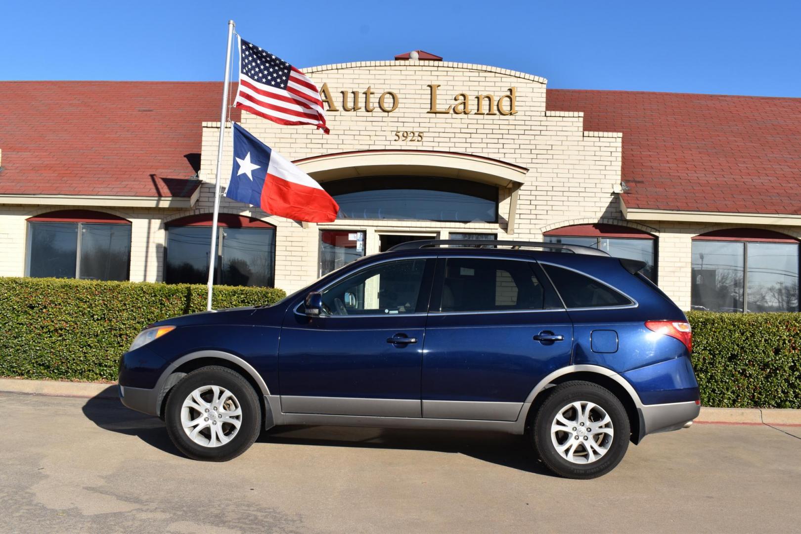 2010 Blue /Tan Hyundai Veracruz GLS (KM8NU4CC2AU) with an 3.8L V6 DOHC 24V engine, 6-Speed Automatic transmission, located at 5925 E. BELKNAP ST., HALTOM CITY, TX, 76117, (817) 834-4222, 32.803799, -97.259003 - A 2010 Hyundai Veracruz could be a great choice if you're looking for a reliable, comfortable, and affordable mid-size SUV. Here are a few reasons why you might want to consider buying one: 1. Affordability The 2010 Veracruz offers great value for the price, especially compared to other mid-size - Photo#0